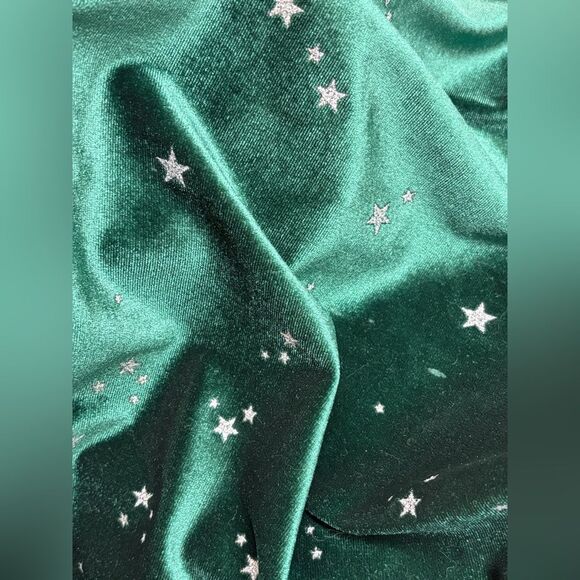 Collectif Trixie Rich Emerald Green Velvet Pencil Dress - L US14 UK10 - Picture 2 of 6